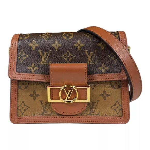 LOUIS VUITTON Shoulder Bag M45959 Monogram reverse Daufine MINI used - Picture 1 of 9